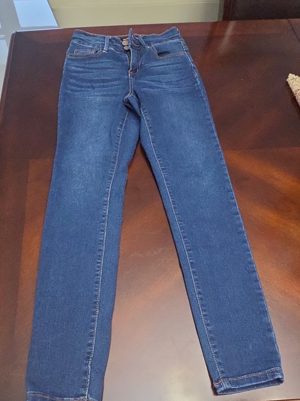 Dereon Dark Blue Skinny Stretch Jeans